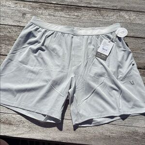 VUORI MENS QUALIFY RUN SHORT LINED 6" sky grey size‎ XL NWT